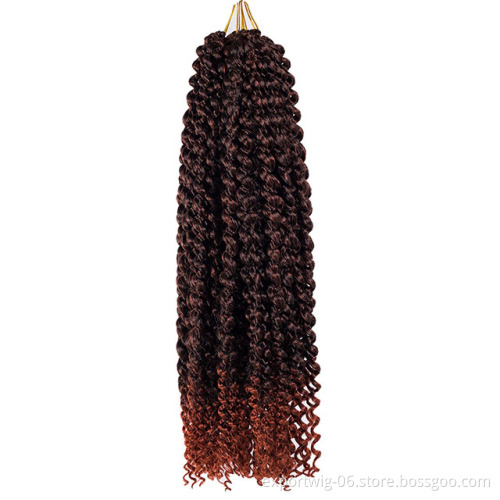 High Quality 18 Inch Passion Twist Hair Water Wave Crochet Hair Passion Twist Braids Synthetic Hair Extension